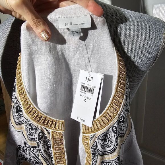 J.JILL NWT linen tunic - Picture 4 of 4